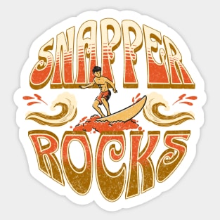 Snapper Rocks, Queensland Australia Distressed Vintage Graphic Sticker